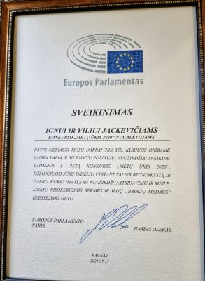 Europos parlamento sveikinimas